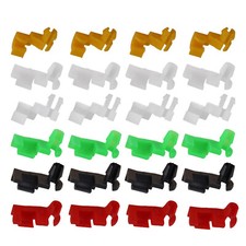 24 PIEZAS Remache Puerta Cerradura Varilla Clip 5mm Varilla Retenedor Empuje Clips Kits de Borde de Nylon