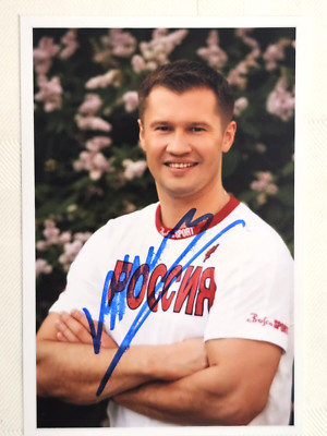 Alexi Nemov Signed Autographed Color 4X6 Photo RUSSIAN OLYMPICS MEDALIST