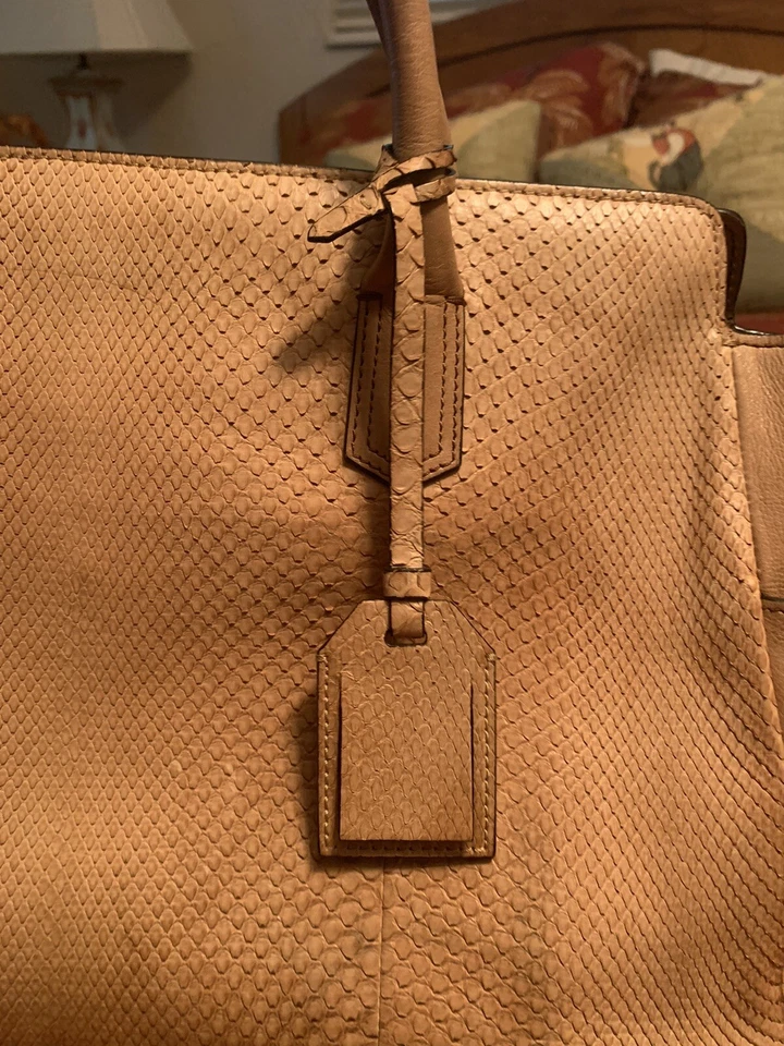 Cartera grande de diseñador REED KRAKOFF/cuero y serpiente/bolso/cartera Foto 2 de 4