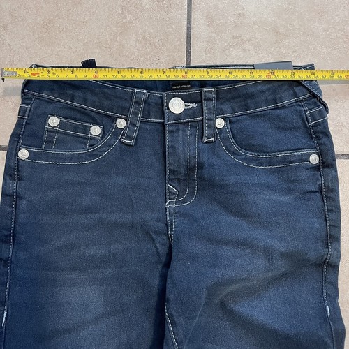 New True Religion Jeans Kids Geno Relaxed Slim Dark Skinny Leg Jeans Size 12 - Picture 6 of 7