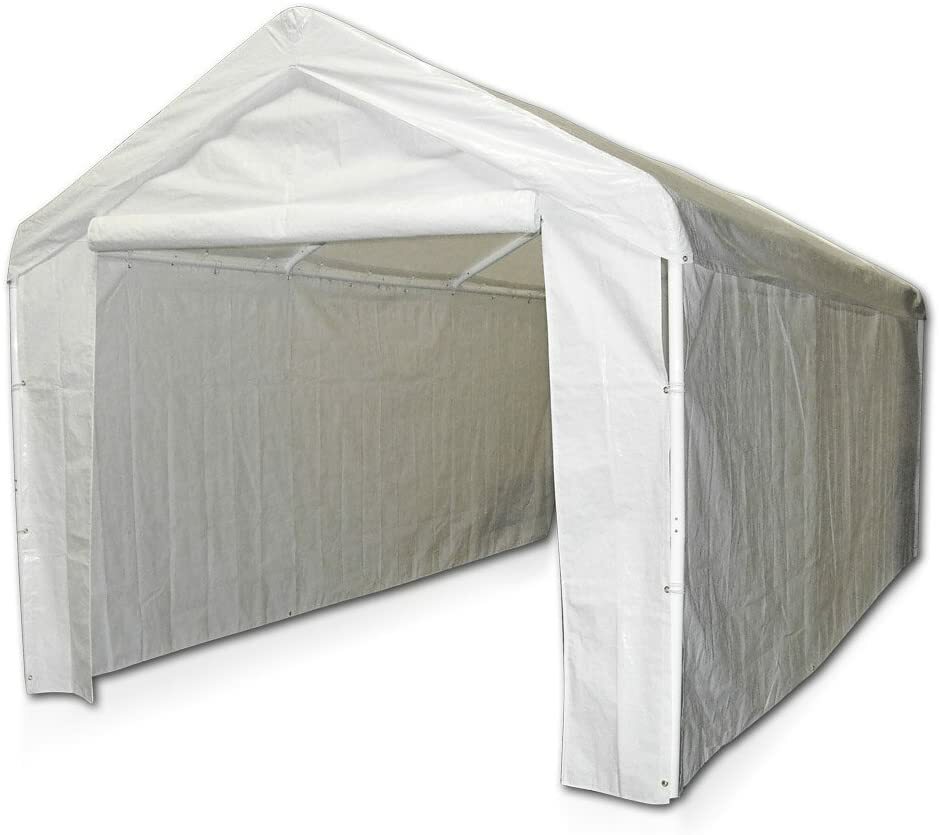 12000211010 Side Wall Kit For Domain Carport, White (top And