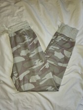 Misslook Drawstring Light Camo Jogger Pants Womens Size S