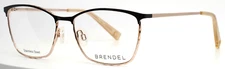 BRENDEL 902350 12 BLK Black Womens Semi Cat Eye Eyeglasses 54-16-140 B:40