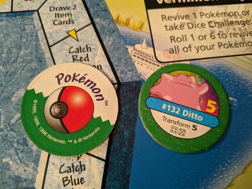 1999 Pokemon Master trainer Board Game Replacement Parts U PICK POG Card Token - Picture 158 of 215