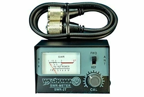 WORKMEN SWR METER for CB Radio Antennas with 3' Jumper cable - Workman SWR2T & CX-3-PL-P