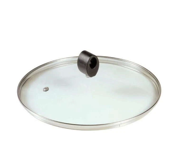 Coperchio in Vetro + Pomolo Flamingo Nero PENTOLPRESS 22 cm - Glass/Flamingo Lid