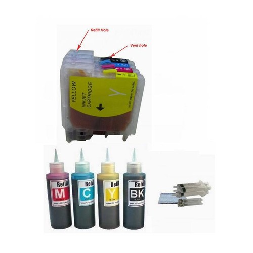 4 NON-OEM Refillable ink Cartridge for 