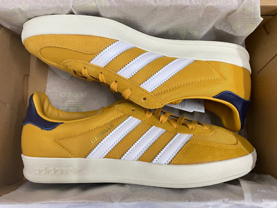 Adidas Gazelle Indoor Casual Shoes Yellow Mustard IE0540 Men\'s Size 9.5 EUC adidas Gazelle Mustard Blue for Sale | Authenticity  main image 4
