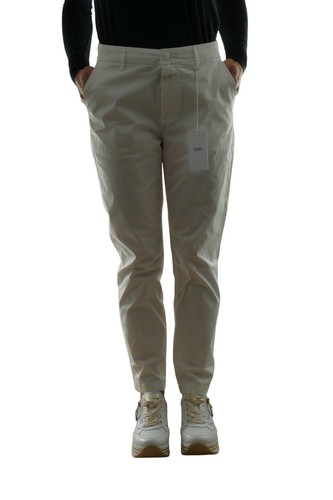 Closed Jack Women's Chino Trousers W27 White Ecrué Uni Straight Easy with Cotton