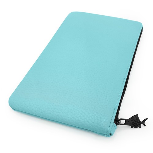 Estuche para lápiz grande con cremallera de cuero con aspecto - ideal para escuela/universidad/universidad.- bolsa de maquillaje - Imagen 7 de 18