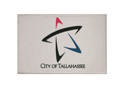Aufnäher Tallahassee Florida Flagge Aufbügler Patch 9 x 6 cm