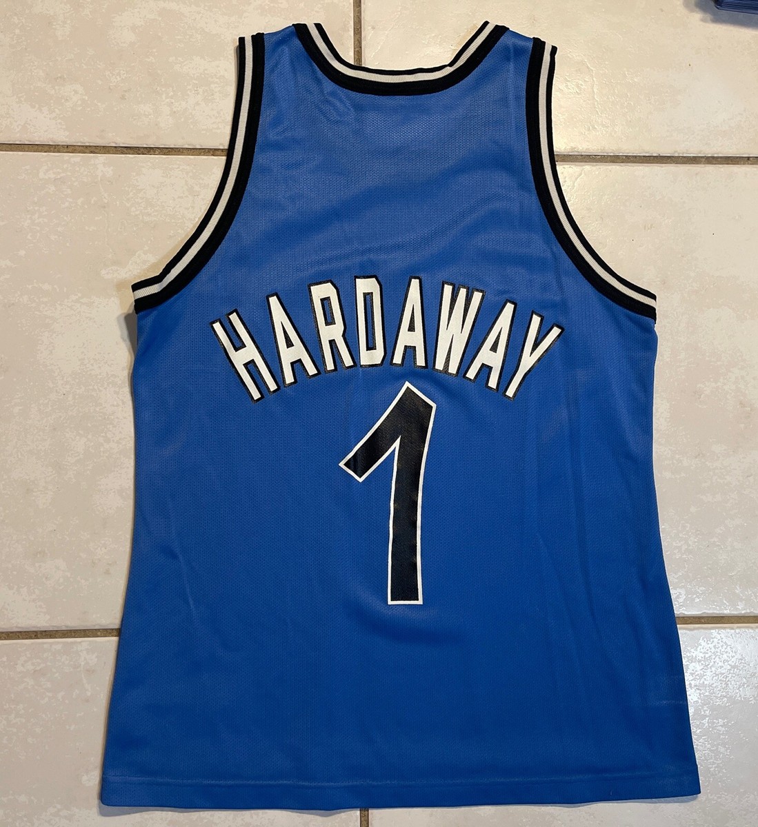 Vintage CHAMPION Orlando Magic Penny Hardaway NBA Blue Jersey