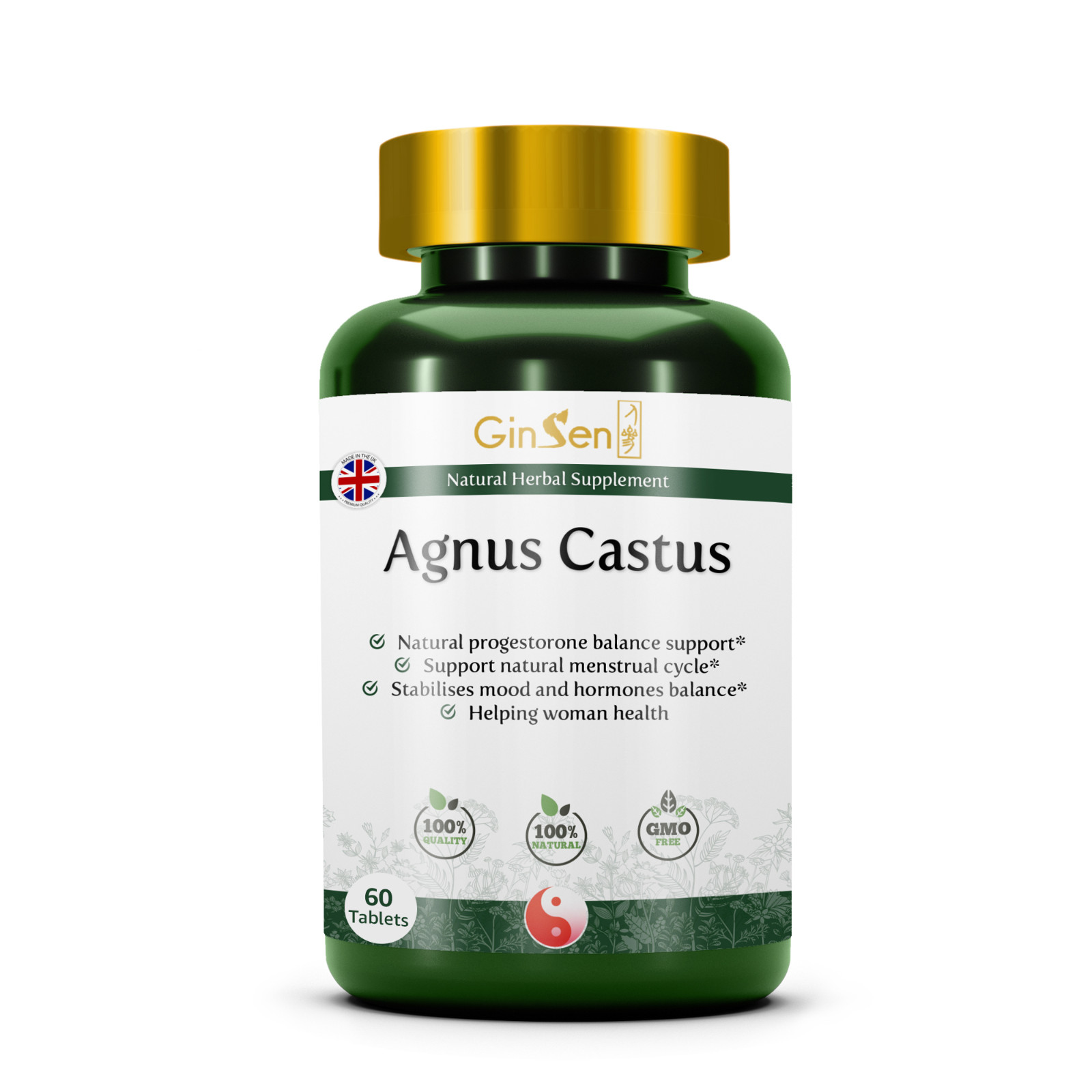 High Strength Agnus Castus Tablets Chasteberry Fruit Supplement