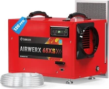 BaseAire 120Pt EnergyStar Dehumidifier with Pump Crawlspace/Basement 5Y warranty