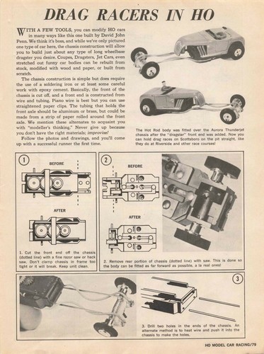 REPRODUCTION OF MODEL MOTORING HO MODEL CAR RACING 1967 MAGAZINE ~ RARE ! - Picture 6 of 7