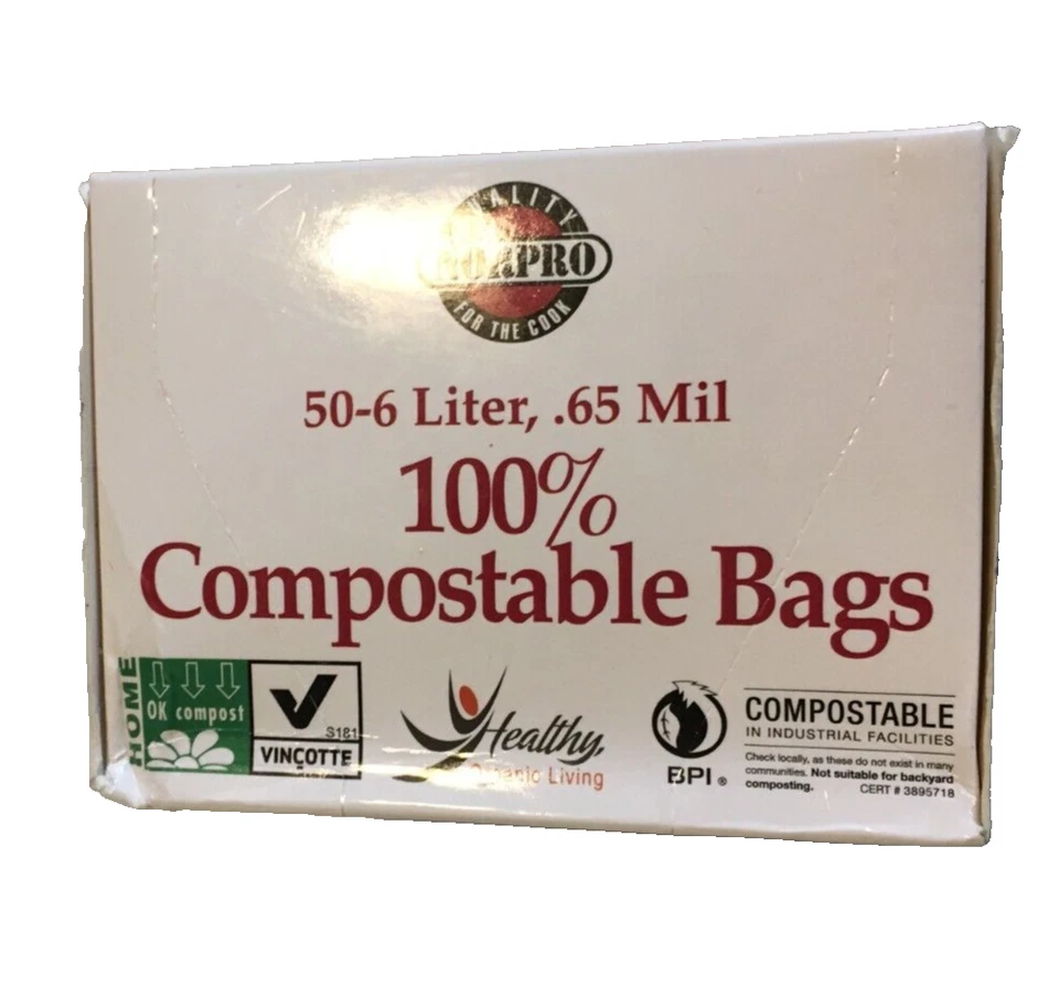 Norpro 100% Compostable Bags, 50 Count- 6 Liter - Изображение 4 из 4
