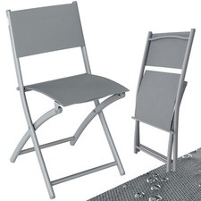 CASARIA® Gartenstühle Klappstühle Klappbar Metall Set Camping Terrasse Stühle