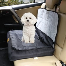 Dog Travel Bed Soft Car Seat Cushion Waterproof Cat Puppy Carrier with Safe Belt