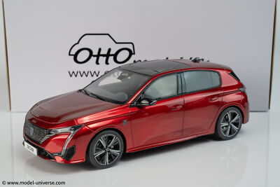 1:18 Peugeot 308 GT Red 2022 - Limited Edition Resin Model by Otto