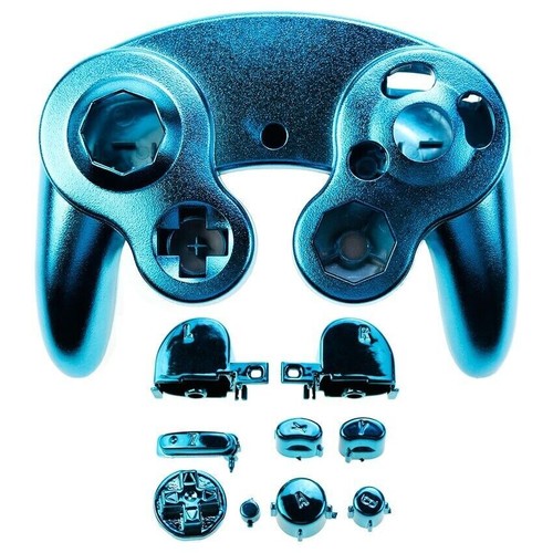 Chrome Housing Shell Cover Handle Case Buttons Mod For Nintendo GC NGC Gamecube - Picture 13 of 14