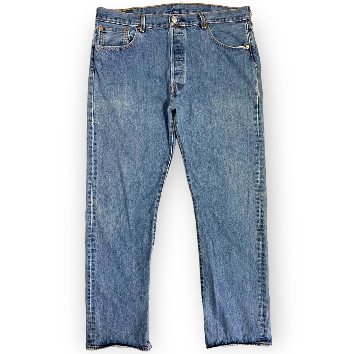 デニム Vintage Levi's 501 Button Fly Straight Leg Red Tab Denim Jeans