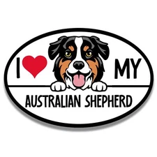 Magnet Me Up Australian Shepherd Dog Breed Car Magnet Decal, 4x6 inches