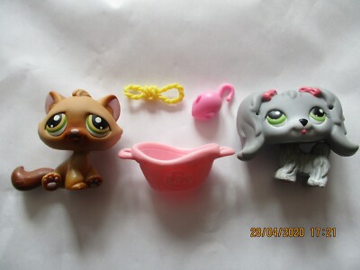 Figurine Littlest Pet Shop – Chien Bichon Maltais N°193 – Hasbro – Occasion