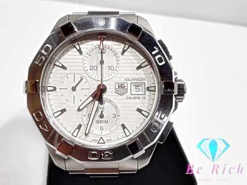 TAG Heuer Aquaracer 300M Chronograph CAY2111.BA0927 Automatic 43mm White Dial - Imagen 2 de 10