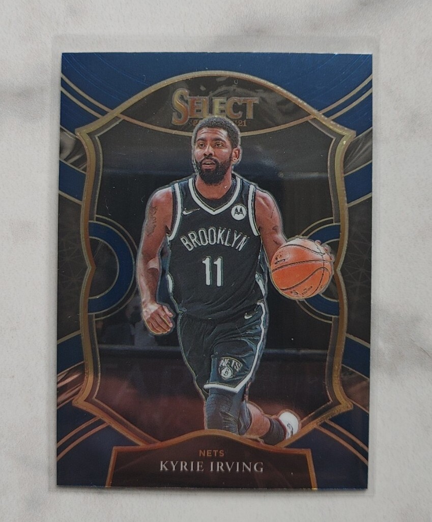 KYRIE IRVING 2020-21 Panini Select BLUE PRIZM #42 Concourse NETS