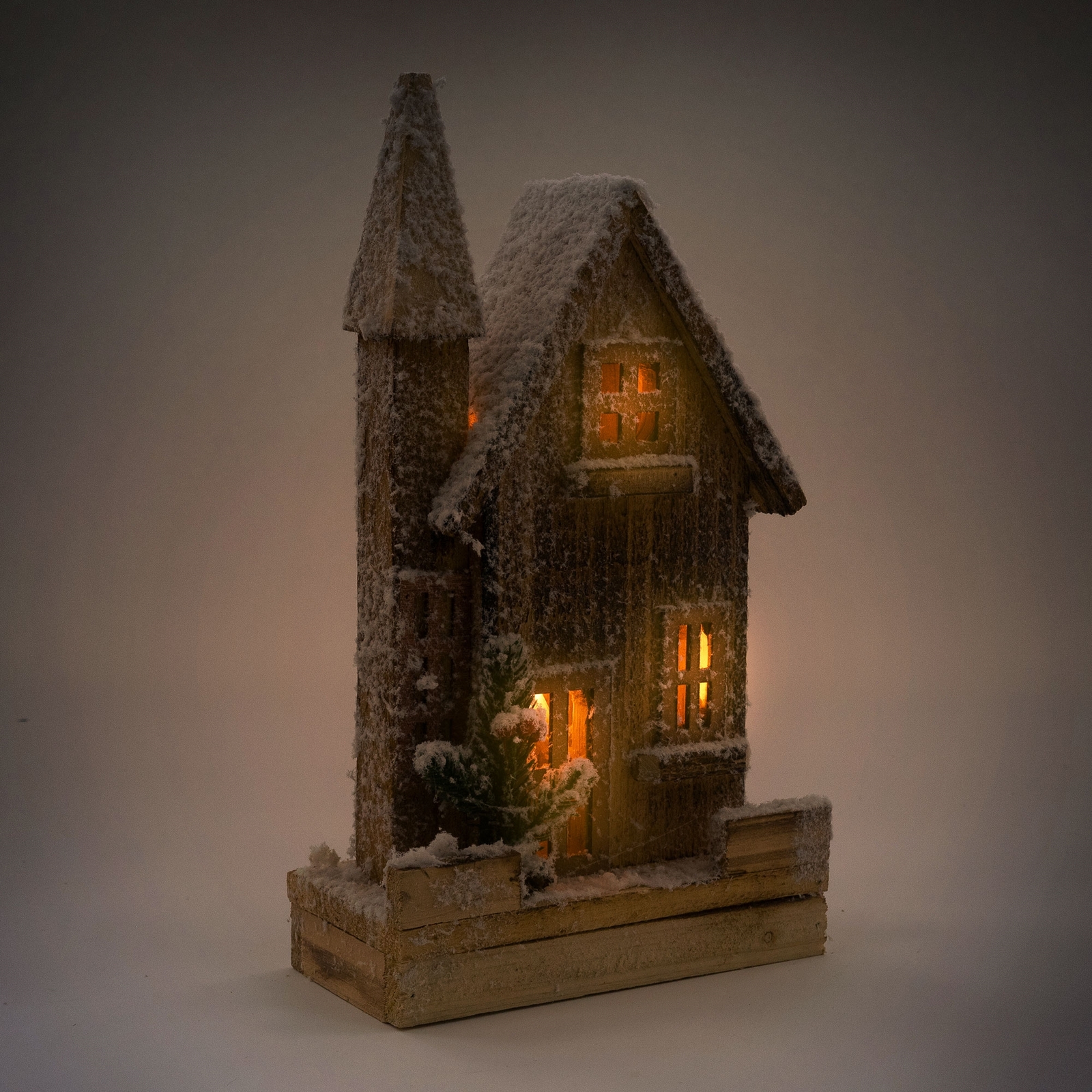 Weihnachtshaus Ornament Aus Holz - Deko Häuschen Für Den Christbaum In Verschiedenen Größen