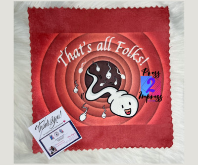ADULT Towel Cum Rag Valentine Anniversary Birthday Gag Gift After Sex