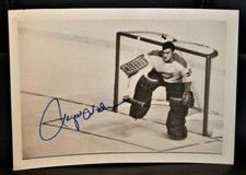 Vintage 1968-69 Rogie Vachon Signed Original Media Photo Montreal Canadiens !
