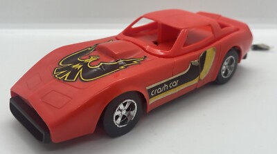 VINTAGE TARCO RED CHEVROLET CORVETTE CRASH CAR SMASH UP DERBY MODEL HONG KONG 
