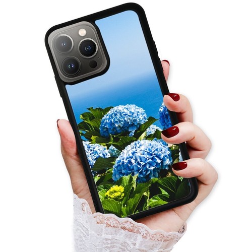 Plastic TPU Cover For iPhone SE XS XR Max 5 6 7 8 Plus Nantucket Hydrangeas blue - Picture 7 of 25