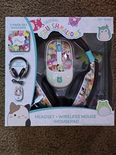 Squishmallows- Wired Headphones, Mouse, Mouse Pad