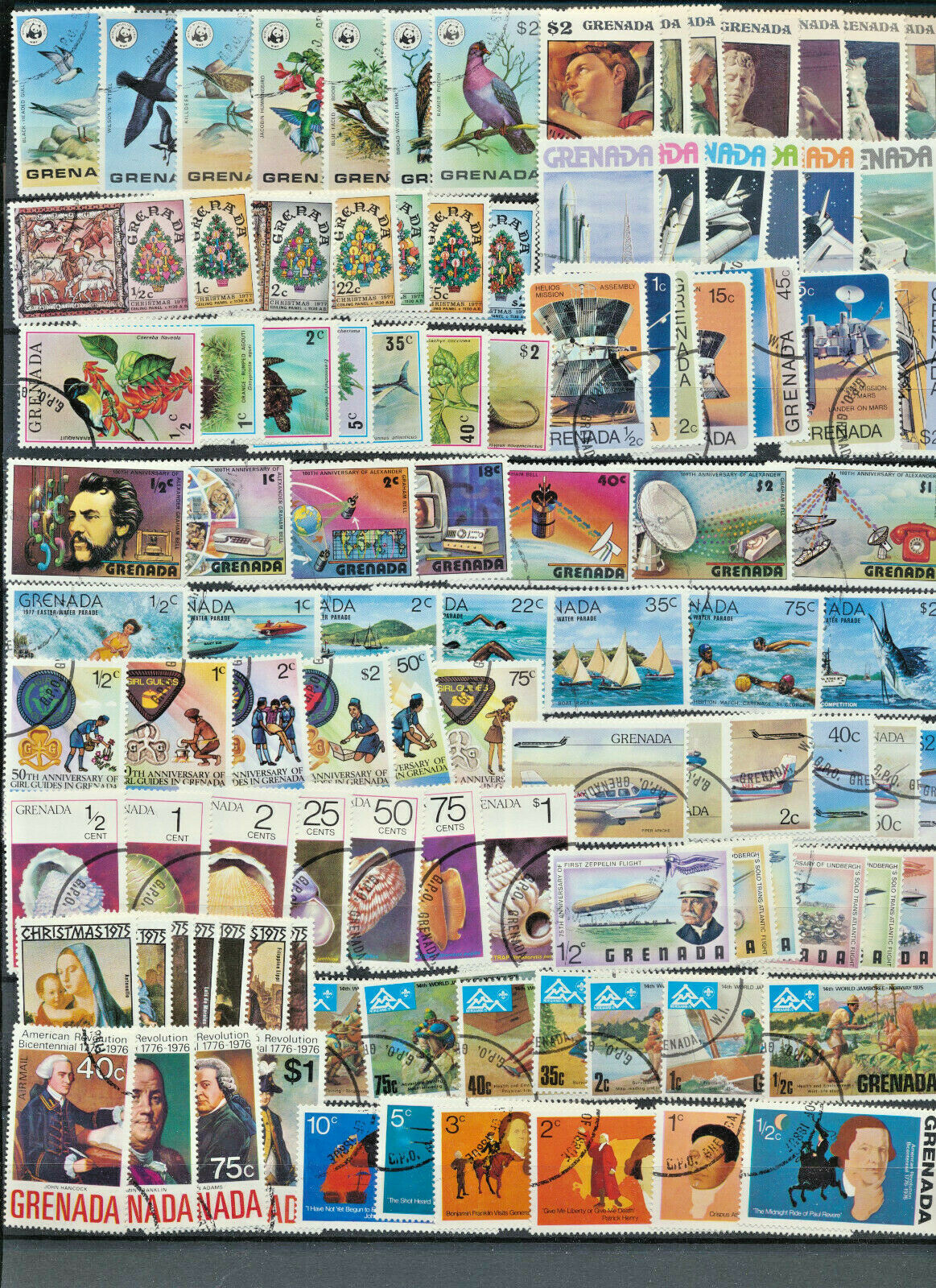Grenada Topcial Complete Sets collection  15 Complete CTO Sets $30+ Retail Value