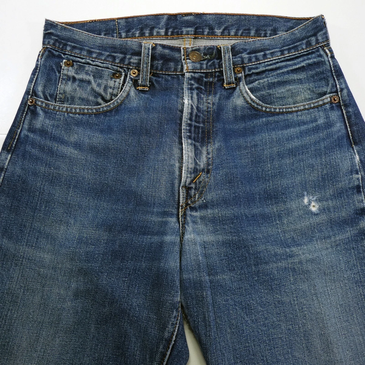 True Vintage 1960s Levis 505 0217 Big E Jeans Made In USA 30 x 27.5 No Selvedge