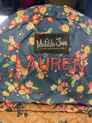 Matilda Jane Scholarly Me Floral Backpack And Lunch Box Gingham Floral Print! Matilda Jane Scholarly Me Floral Backpack And Lunch Box  main image 2