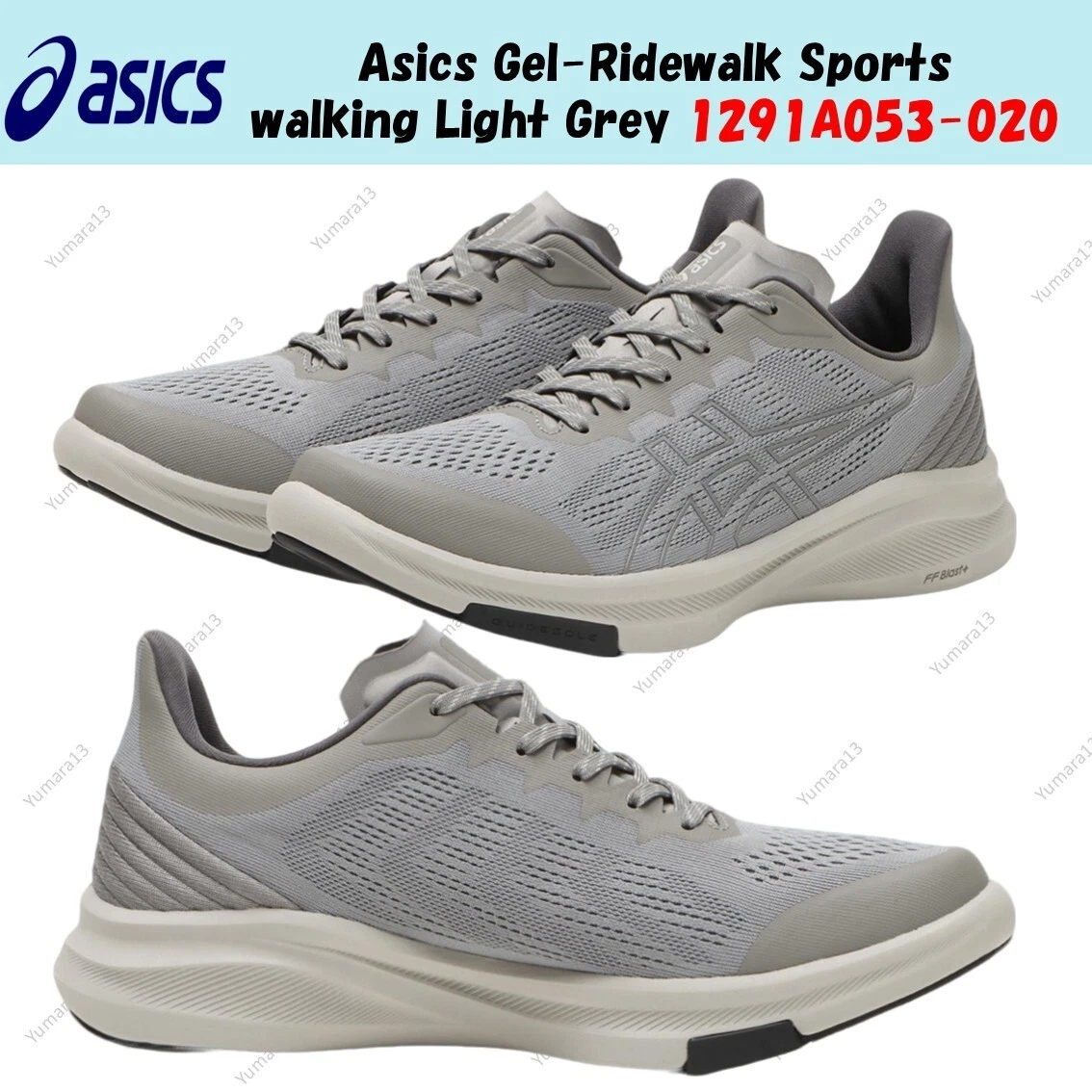 Asics Gel Ridewalk Sports walking grigio chiaro 1291A053 020 taglia uomo