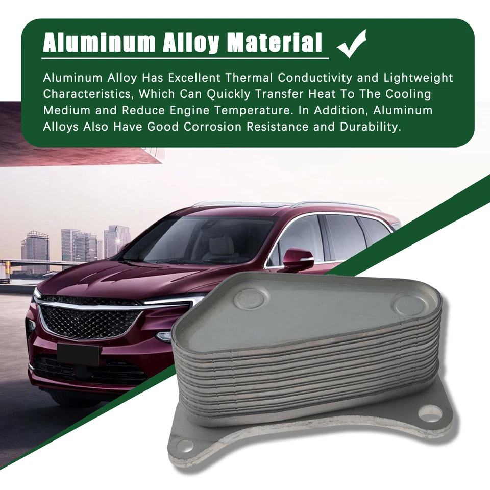 New Engine Oil Cooler Fit for 2018-2022 GMC Terrain Chevrolet Equinox 1.5L - Image 3 of 4