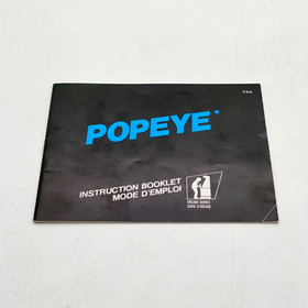 POPEYE NINTENDO NES - PAL FRA / ASD - COMPLET AVEC NOTICE - RABAT MANQUANT