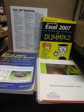 MICROSOFT EXCEL REFERENCE BUNDLE 3 BOOKS  SHEET like new