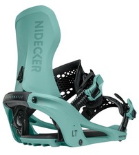 2027 Nidecker LT SuperMatic Drop In Snowboard Bindings Teal LARGE 8-10.5