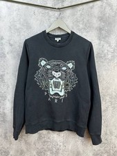 Kenzo Paris Black Tiger Embroidered Sweatshir...