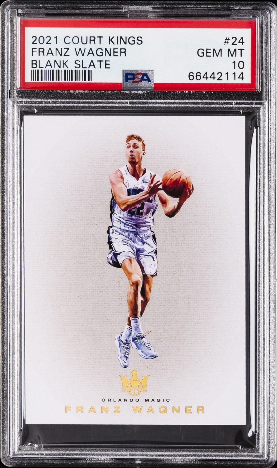 2021 PANINI COURT KINGS BLANK SLATE #24 FRANZ WAGNER PSA 10
