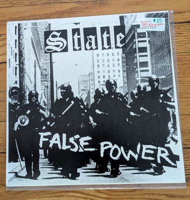 STaTe - 1987 'FaLSe PoWeR' DeTRoiT HaRdCoRe ( 1983 Recordings ) LP MiNT!