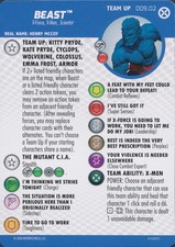 Card Only HeroClix Beast - 009.02 - Team-Up Card X-Men House of X Marvel