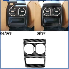 3Pcs Real Carbon Fiber Rear Air Vent Outlet Panel Trim For Alfa Romeo 159 04-11