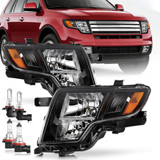 Headlights Assembly Replacement for 2007 2008 2009 2010 Ford Edge Halogen Head L