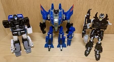 Transformers Incomplete Lot Of (3) Deluxe Thundercracker~Studio Barricade~Jazz